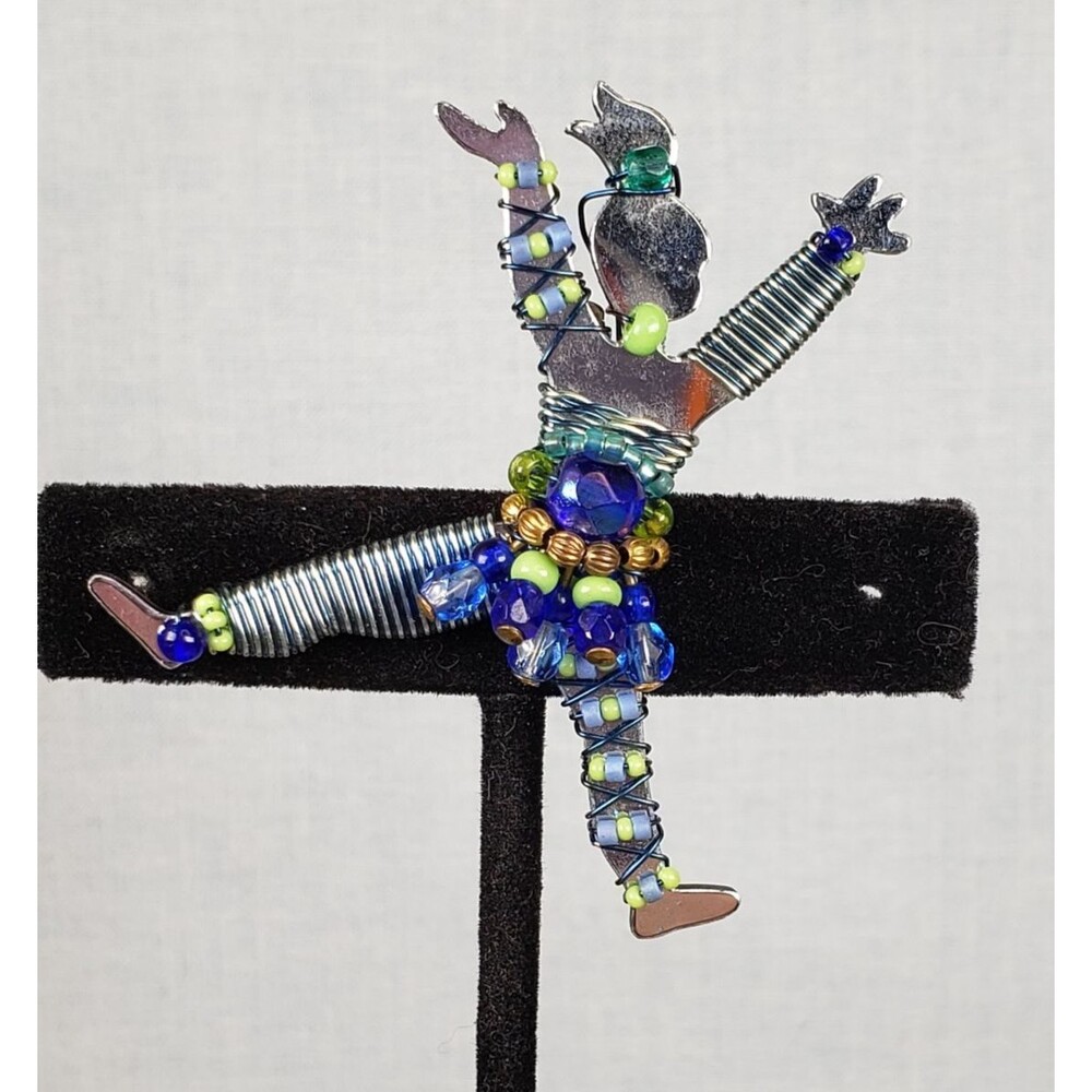 Liztech Artisan 2003 Designer Cartwheel Gymnast Costume Brooch Pin